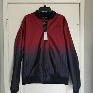 Men's ombre jacket Hollister Black to burgundy